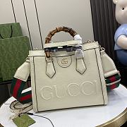 Gucci Diana Small Tote Bag White 27x24x11cm - 1