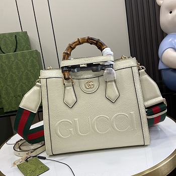 Gucci Diana Small Tote Bag White 27x24x11cm