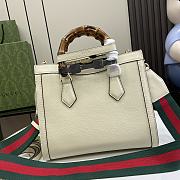 Gucci Diana Small Tote Bag White 27x24x11cm - 5