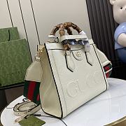 Gucci Diana Small Tote Bag White 27x24x11cm - 6