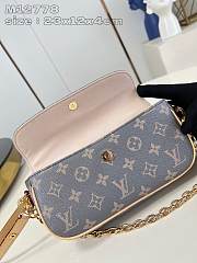 LV Wallet On Chain Ivy Handbag Grey 24X12X4.3CM - 4