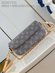 LV Wallet On Chain Ivy Handbag Grey 24X12X4.3CM - 2