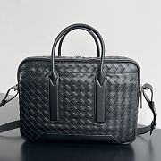 Bottega Veneta Getaway Large Briefcase Black 39x28.5x8cm - 3