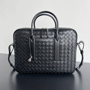 Bottega Veneta Getaway Large Briefcase Black 39x28.5x8cm