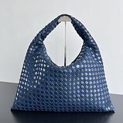 Bottega Veneta Denim and leather Hop Bag Indigo, & Muse Brassg 54X24X13CM - 1