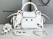 Balenciaga Neo Cagole Biker Bag White 33X20.8X13.5CM - 1