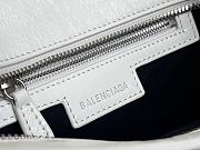 Balenciaga Neo Cagole Biker Bag White 33X20.8X13.5CM - 5