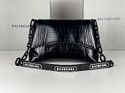 Balenciaga New Downtown Chain Shoulder Bag Black 29x10x18cm - 1