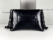 Balenciaga New Downtown Chain Shoulder Bag Black 29x10x18cm - 4