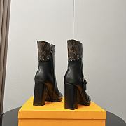 LV  Silhouette Ankle Black Boot  - 2