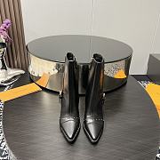 LV  Silhouette Ankle Black Boot  - 6