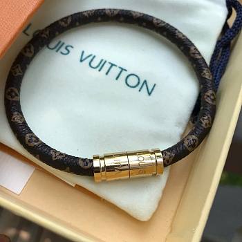 LV Imported Leather Bracelet