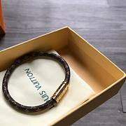 LV Imported Leather Bracelet - 6