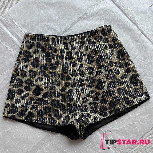 Leopard Sequin Shorts/skirts - 1