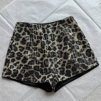 Leopard Sequin Shorts/skirts