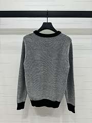 Loewe Contrast Dotted Jacquard Round Neck Sweater - 5