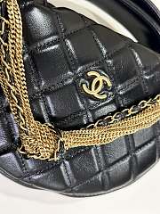 Chanel Shiny Crumpled Calfskin Pouch Black Bag 16x16x5.5cm  - 2