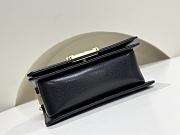 Chanel Leboy Grain Calfskin Classic Black Bag 20cm - 6