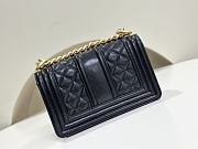 Chanel Leboy Grain Calfskin Classic Black Bag 20cm - 5