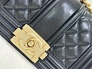 Chanel Leboy Grain Calfskin Classic Black Bag 20cm - 2