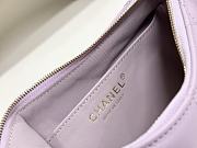 Chanel 24c Heart Hobo Underarm Light Purple Bag 20x18.5x4.5cm - 2