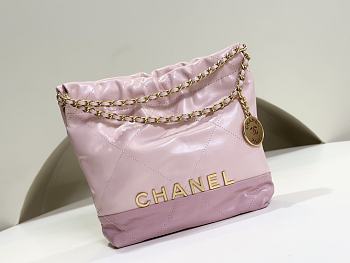 Chanel Hobo Mini Trash Light Pink Bag 19x20x6cm