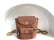 Chanel Vintage Duma Backpack Brown 21x10x20.5cm - 1