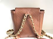 Chanel Vintage Duma Backpack Brown 21x10x20.5cm - 6