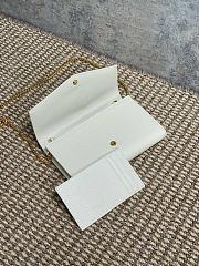 YSL Mini Envelope White Bag 19x12x4cm - 4