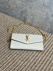 YSL Mini Envelope White Bag 19x12x4cm - 2