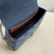 CELINE CLAUDE TRIOMPHE DENIM CHAIN ​​SHOULDER BAG 20.5 x 11.5 x 4 cm - 6