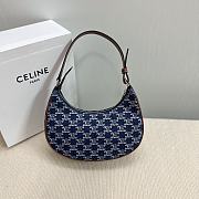 Celine AVA Underarm Bag New Color Denim Print 24.5x17x9 cm - 1