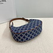 Celine AVA Underarm Bag New Color Denim Print 24.5x17x9 cm - 5