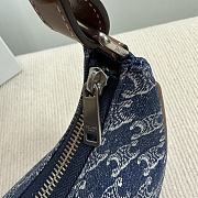 Celine AVA Underarm Bag New Color Denim Print 24.5x17x9 cm - 4