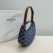 Celine AVA Underarm Bag New Color Denim Print 24.5x17x9 cm - 3