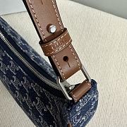 Celine AVA Underarm Bag New Color Denim Print 24.5x17x9 cm - 2