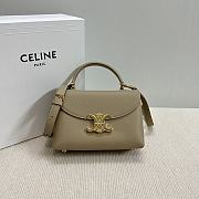 CELINE TEEN NINO BAG IN TRIOMPHE CANVAS BEIGE 20.5 X 13 X 8 CM - 1