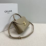 CELINE TEEN NINO BAG IN TRIOMPHE CANVAS BEIGE 20.5 X 13 X 8 CM - 3