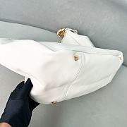 Prada Large Hobo Bag 1BA638 White 39x29x19cm - 6