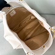 Prada Large Hobo Bag 1BA638 White 39x29x19cm - 3