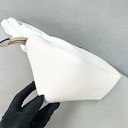 Prada SoftGrainhobo Underarm Bag 1Ba444 White 28x18x11cm - 6