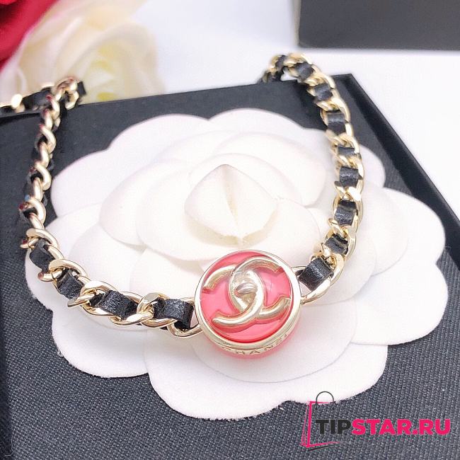 Chanel necklace round black - 1