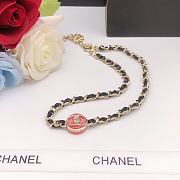 Chanel necklace round black - 6