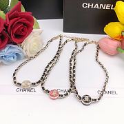 Chanel necklace round black - 3