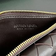 Bottega Veneta Amdiamo Zipper Card Holder Black Brown 14x8.5x2 cm - 5