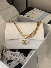 Chanel Mini Flap White Bag 19X24x9cm  - 1