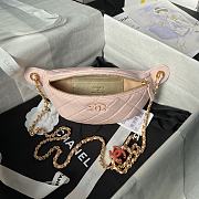 Chanel 24A Double C Enamel Buc Belt Light Pink 27cm - 3