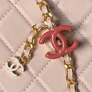 Chanel 24A Double C Enamel Buc Belt Light Pink 27cm - 2