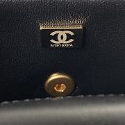 Chanel Charm Black Women's Handbag Black Small 16x12x5cm - 5