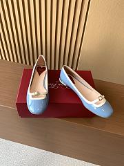 Roger Vivier Cow Patent Leather Blue Shoes - 2